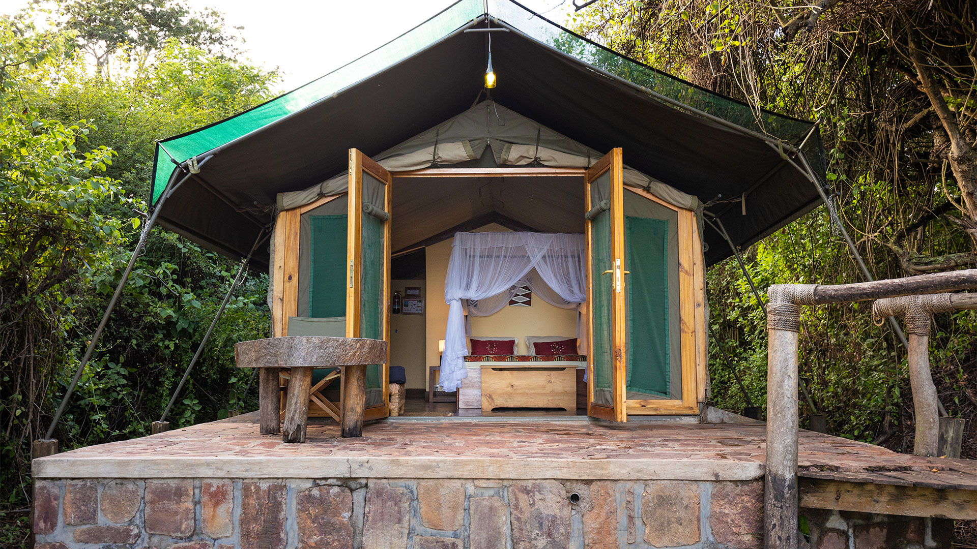 Ruzizi Tented Lodge Room View