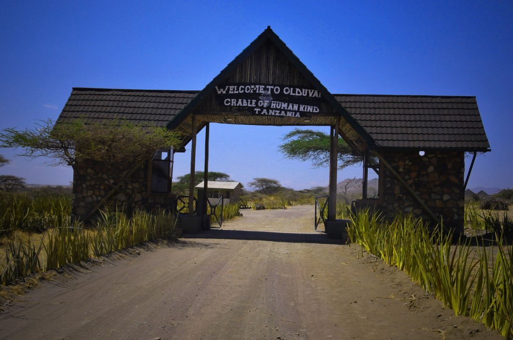 Entrance gate to Olduvai