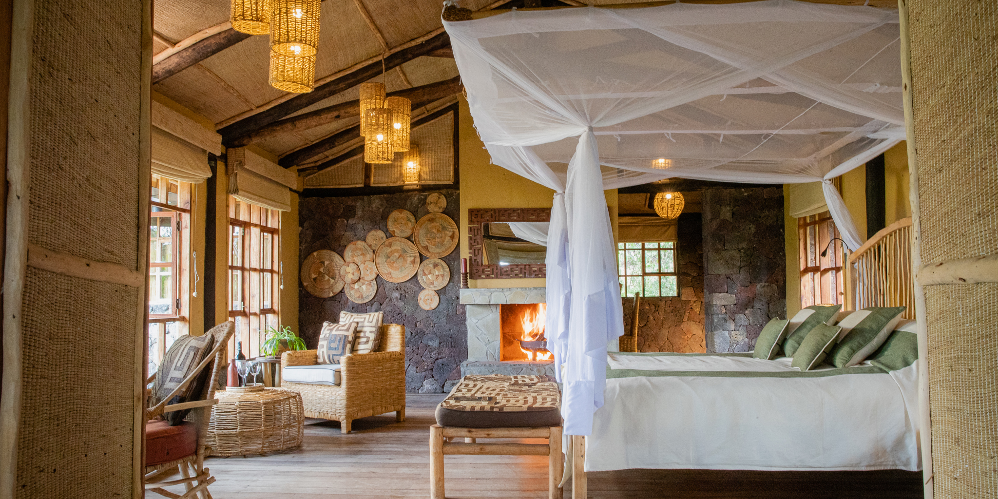 Mount Gahinga Lodge bedroom