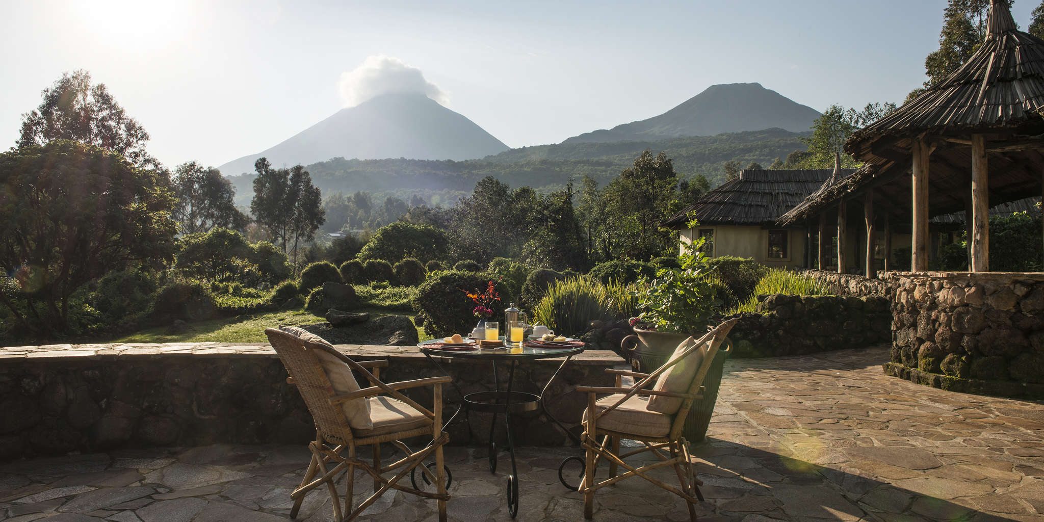 Mount Gahinga Lodge terrace